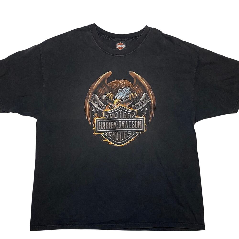 Harley-Davidson Orange County Classic Motorcycle Double Sided Graphic Tee XXL